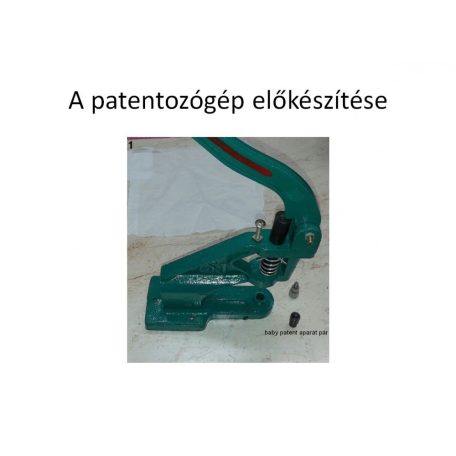 Baby patent 10,5 mm, karika fejjel, géppel beüthető, ezüst színű. (1440 szett/csomag) (Nagy kiszerelés)