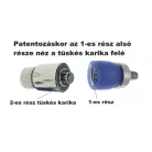 Baby patent 10,5 mm, karika fejjel, géppel beüthető, ezüst színű. (1440 szett/csomag) (Nagy kiszerelés)