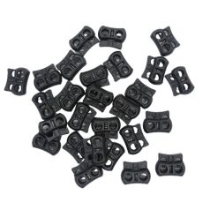   Zsinór szabályozó malacka 20x15x7 mm kicsi fekete, könnyített. (50 db/cs)