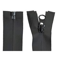   Vízálló cipzár bontható 90  cm, csak fekete színben. Water-Proof zippzar.