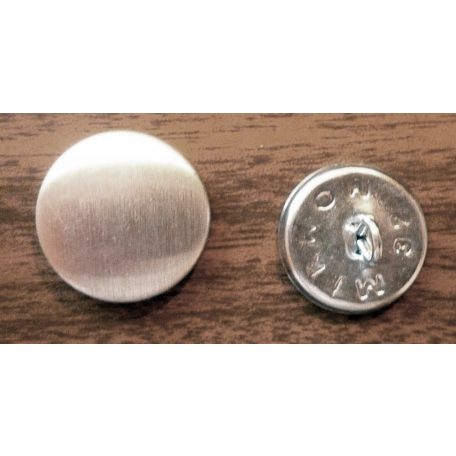 Gombalap 26-os  fém alappal, kárpitos gomb (16 mm) ( 100 db/csomag) 