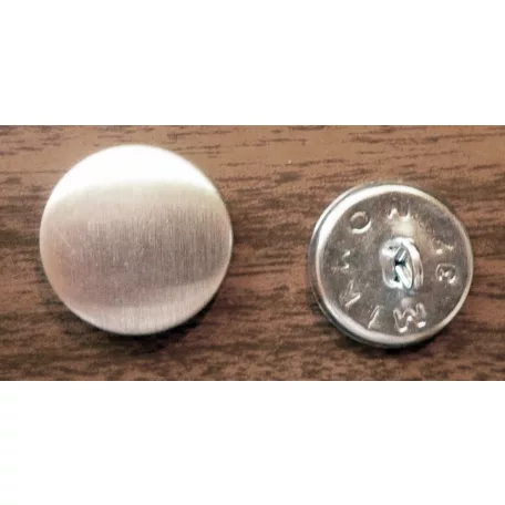 Gombalap 24-es fém alappal, kárpitos gomb (15 mm) ( 100 db/csomag) 