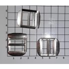 Mellény vagy nadrágcsat bújtató  20 mm fém, ezüst színű. 25 db/cs