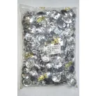 Akril gomb kétlyukú átvarrós 34-es (22 mm -es) strassz hatású  csiszolt műanyag,  (MH) 200 db/csomag