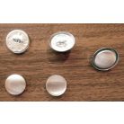 Gombalap 26-os méret fém alappal, kárpitos gomb (16mm)  ( 500 db/doboz) 