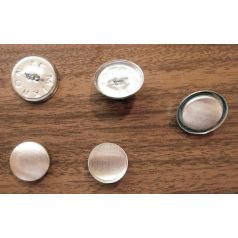   Gombalap 26-os méret fém alappal, kárpitos gomb (16mm)  ( 500 db/doboz) 