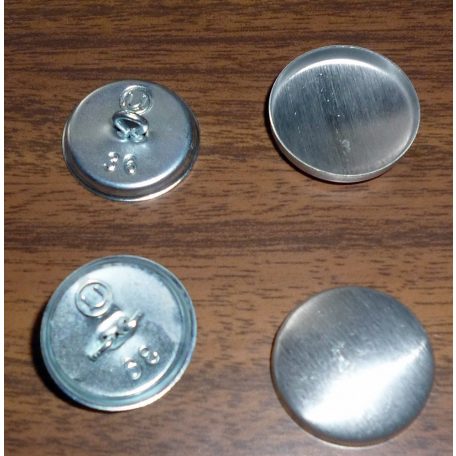 Gombalap 32-es  fém alappal  kárpitos gomb  (500 db/doboz)