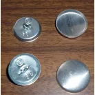 Gombalap 36-os fém alappal kárpitos gomb 22 mm.  (500 db/doboz) 