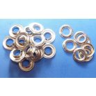 Ringli karika 12 mm, réz alapú, nikkel ezüst színű,  100 pár/csomag (T)