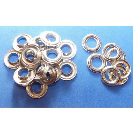 Ringli karika 12 mm, réz alapú, nikkel ezüst színű,  100 pár/csomag (T)