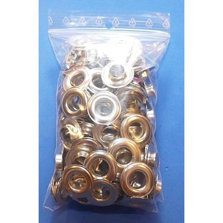 Ringli karika 12 mm, réz alapú, nikkel ezüst színű,  100 pár/csomag (T)