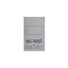   Méretjelző címke 100 % PAMUT beírható méret+piktogram felirattal. 100 db-tól. 