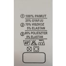 Bevarrható kétoldalas címke 3 választható összetétellel + piktogramokkal+beírható mérettel. 22 mm x 40 mm 100 db