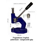 YETEN MONTAGE PRESS Patentozó  prés + ringliző gép (W1/4"), kézi-fogasléces 