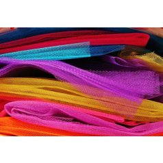   Tüll anyag, merev, kemény, jól tartó háló, több színben 200 cm széles,  1 vég = 50 méter.  Farsang, jelmez, alkalmi ruha, szoknya