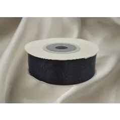   Szatén szalag 20 mm fekete, kétoldalas 10 m/orsó Double Face  Kötöző, díszítő, szegőszalag (CH)