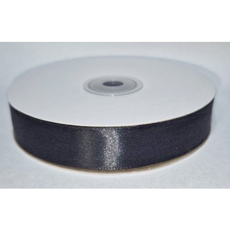 Szatén szalag 20 mm, fekete színben, 50 méter/orsó.  Egyoldalas szatén szalag (CH)