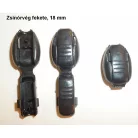Zsinórvég fekete műanyag, pattintós,  max. 4 mm-es zsinórhoz, 100 db /csomag /szín 