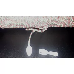   Zsinórvég fekete műanyag, pattintós,  max. 4 mm-es zsinórhoz, 100 db /csomag /szín 