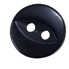   Szemes gomb fekete kétlyukú átvarrós 13 mm (20-as), műanyag  600 db
