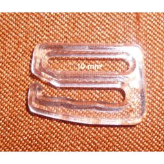   Melltartó pánthoz átlátszó, műanyag beakasztó Z kapocs 10 mm bújtatóval 100 db/csomag