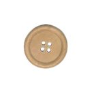 Fagomb 25 mm négylyukú, natúr fa, festhető. 10 db/csomag