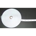 Gomblyukas gumi, 20 mm széles, fekete vagy fehér 