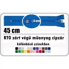 RT0 45 cm zárt végű cipzár 110 Ft/db  