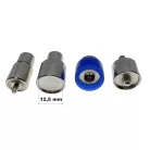 Kesztyűpatent nyomó fej/ aparát, 12,5 mm-es patenthez. 4 részes  szett .