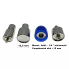 Kesztyűpatent nyomó fej/ aparát, 12,5 mm-es patenthez. 4 részes  szett .