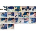 Gombbehúzó szerszám fej, aparát, több méretben, 1 szett