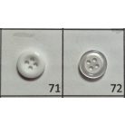 Inggombok sokféle színben 11 mm (18-as) 4 lyukú, átvarró (100 db/cs vagy 144 db / csomag)