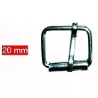 Táskacsat "pörgős" csat, nikkel ezüst színű, bújtató méret: 20 mm 5 db-tól