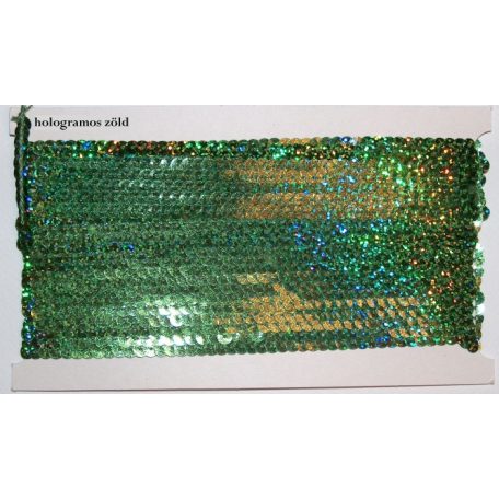 Flitter, nem rugalmas, hologramos, egysoros, varrható, 180 Ft/méter (10 méter)