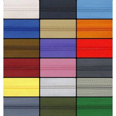   Rejtett 50 cm zárt végű spirál cipzár. RT0 ( 3 mm) . Ruhacipzár. 