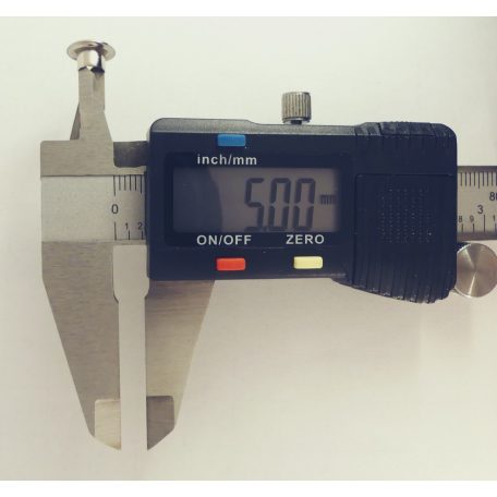 Ringli karika 5 mm, réz alapú, nikkel színű. (100 pár/csomag)