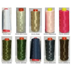   Trevira Interlock cérna D150-es vastagság, rugalmas nylon, több színben, 250 gr.  