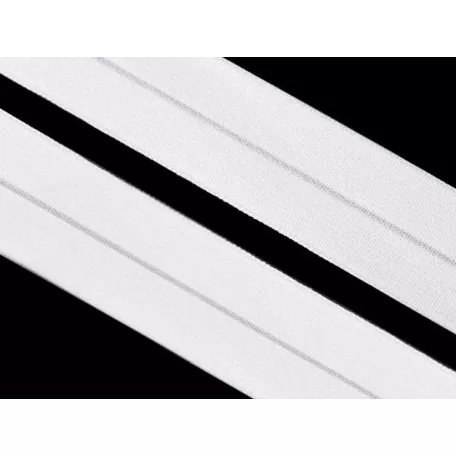 Y gumi, szegőgumi szalag 30 mm széles,  matt fekete vagy fehér színben 18 m / kiszerelés