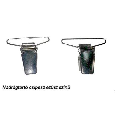 Nadrágtartó csipesz  24-30-36 mm széles  bújtató méret. 25 db / csomag / méret