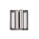 Fürdőruha csat 20 mm, black nikkel. Bújtató méret 20 mm, rozsdamentes.  10 db/csomag. Fürdőruha kellék. 21 x 24 mm