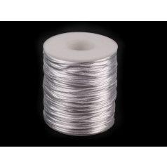 Szatén zsinór 1 mm fehér 80-100 méteres orsón. 