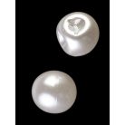 Menyasszonyi ruhához golyógomb 6 mm, ekrü vagy fehér  20 db / csomag. Esküvői kellék.