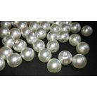 Menyasszonyi ruhához golyógomb 6 mm, ekrü vagy fehér  20 db / csomag. Esküvői kellék.