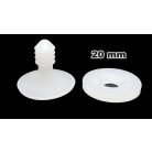 Biztonsági csukló babák, figurák készítéséhez Ø 20 mm 1 pár