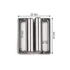 Fürdőruha csat 20 mm, Több színben.  Bújtató méret 20 mm, rozsdamentes.  10 db/csomag. Fürdőruha kellék. 21 x 24 mm