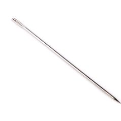   Kárpitos tű, tompa hegyű, 15 cm hosszú,   2,9 mm vastagságú, tűszem 9x1,7 mm.  1 db 