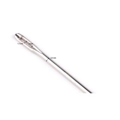   Kárpitos tű, tompa hegyű, 15 cm hosszú,   2,9 mm vastagságú, tűszem 9x1,7 mm.  1 db 