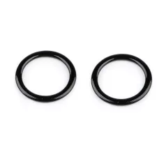   Melltartó karika 10 mm-es pánthoz, fém, fekete lakkozott színben . 20 db /csomag