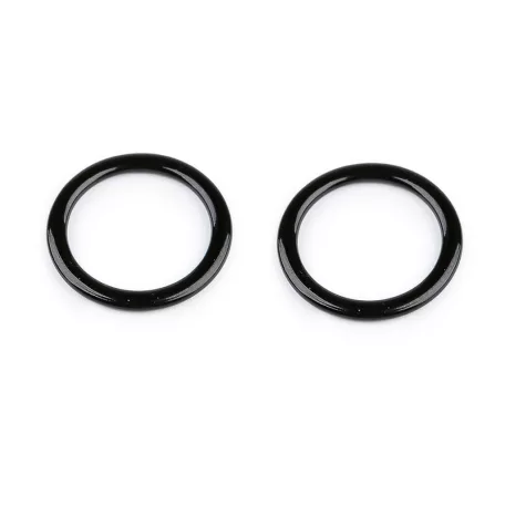 Melltartó karika 10 mm-es pánthoz, fém, fekete lakkozott színben . 20 db /csomag