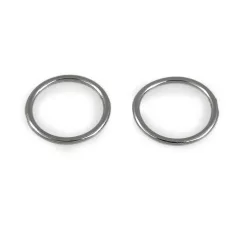   Melltartó karika 10 mm-es pánthoz, fém, ezüst színben . 100 db/csomag .